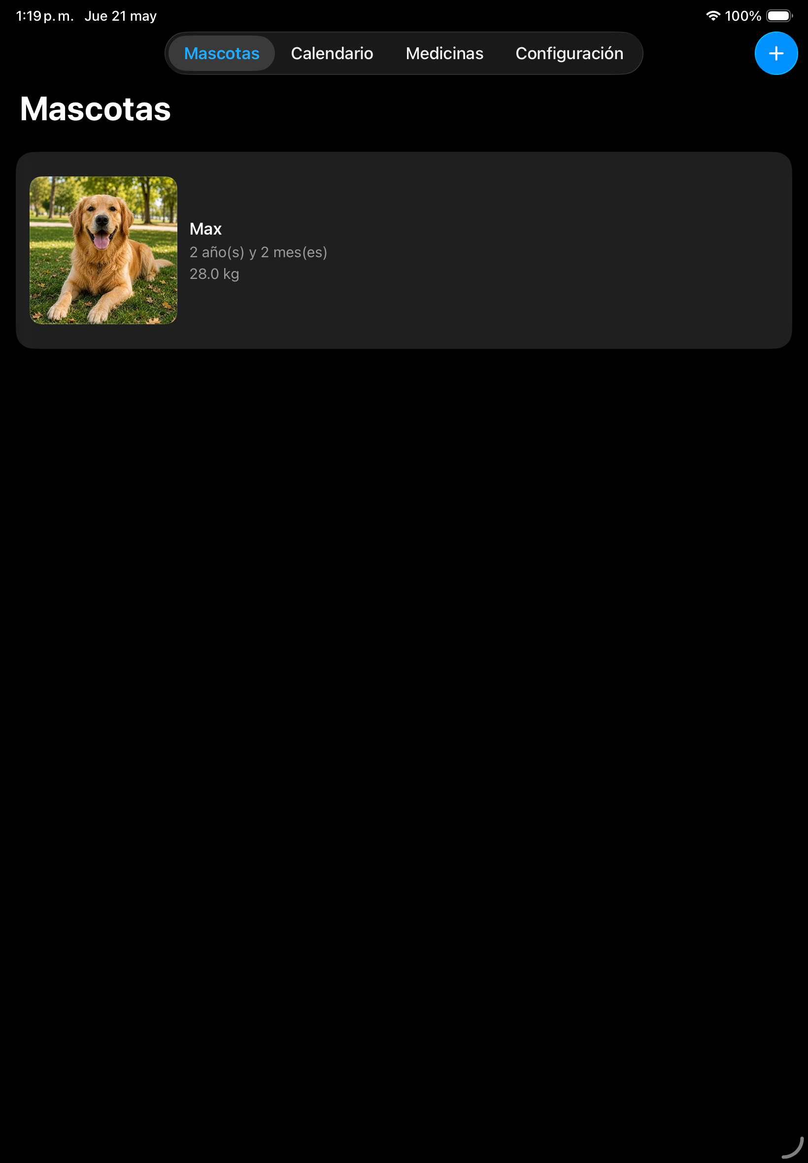 VetCard en iPad
