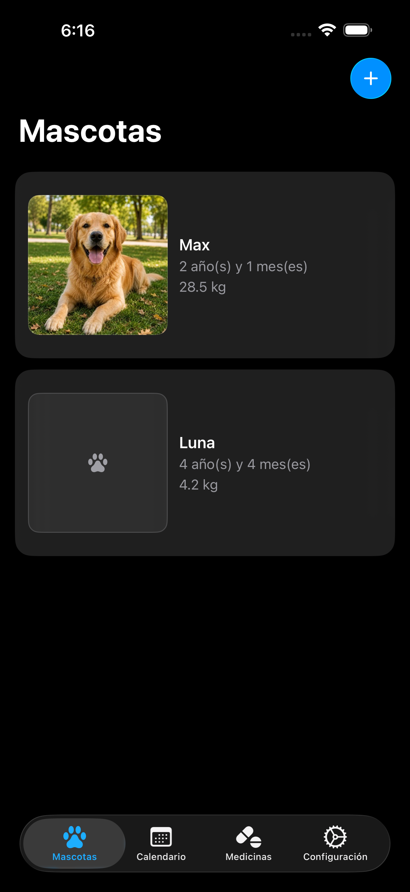 VetCard en iPhone