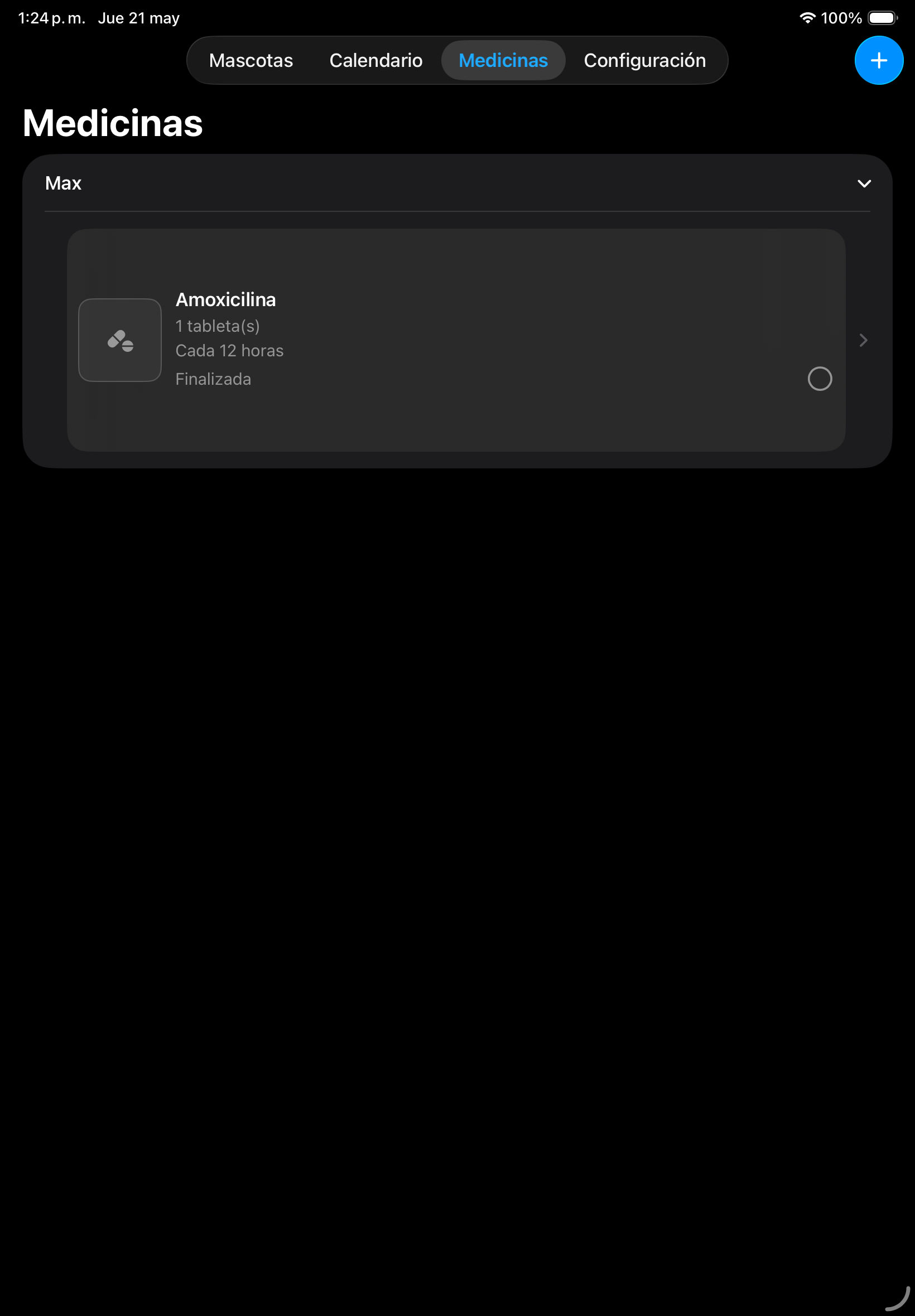 Medicinas en iPad