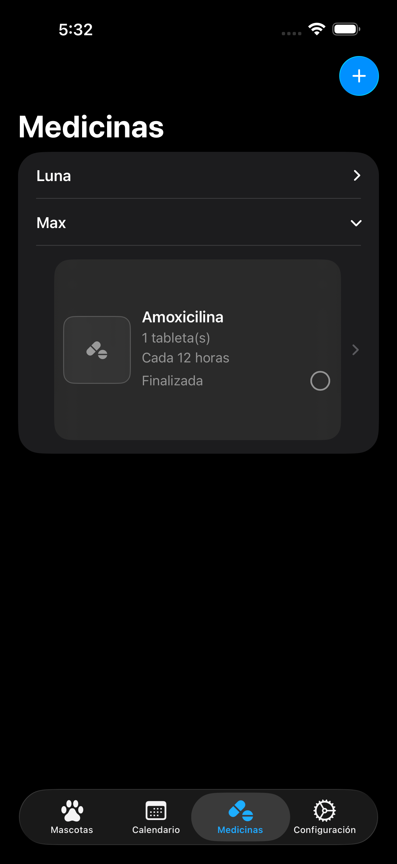 Medicinas en iPhone